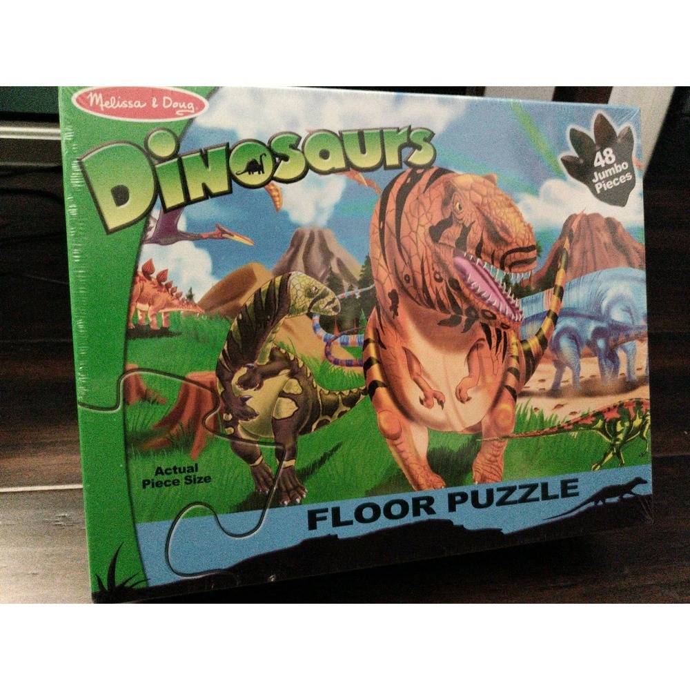 Melissa and Doug Dinosaur Floor Puzzle 48 piece complete